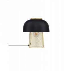 Czarno złota Lampa stołowa nocna metalowa Loft RUPA LE44380 Luces Exlusivas