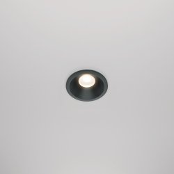 Lampa wbudowana wpuszczana w sufit LED aluminiowa czarna okrągła Zoom MAYTONI DL034-01-06W3K-B