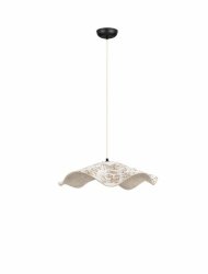 Lampa wisząca ceramiczna owalna boho rystykalna minimalistyczna industrialna Luces Exclusivas