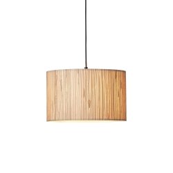Lampa wisząca okrągła z trawy morskiej boho designerska naturalna rustykalna Longshore 101691 ENDON