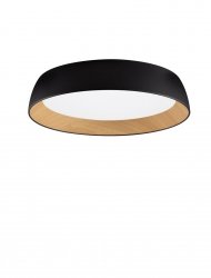 Nowoczesny plafon LED w stylu loft z elementem drewnianym CARACOLLO LE44809 Luces Exlusivas