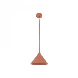 Lampa wisząca w ceglanym kolorze stożkowy klosz do minimalistycznych i klasycznych wnętrz CONO S 10076 TK-LIGHTING