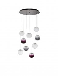 Lampa wisząca LED wielopunktowa molekularna szklane kule minimalistyczna uniwersalna dekoracyjna ściemnialna Luces Exclusivas 9190213