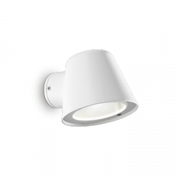 Biały Minimalistyczny Kinkiet Ogrodowy Szklane Elementy GAS 091518 IDEAL LUX