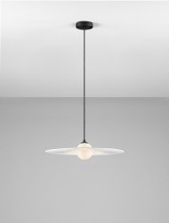 Lampa wisząca czarna okrągła 45cm nowoczesna designerska dekoracyjna do salonu i sypialni Luces Exclusivas