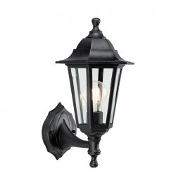 Klasyczny Kinkiet Ogrodowy Czarny BAYSWATER EL-40045 ENDON