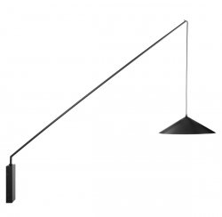 Kinkiet ścienny czarny industrialny skandynawski nowoczesny minimalistyczny klasyczny regulowany SWING DI-AR-052-PT black Step Into Design