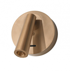 Nowoczesny kinkiet ścienny led w kolorze kawowym z wyłącznikiem ALTUN WALL AZ6561 Azzardo regulowany reflektor sypialniany