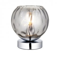 Lampa Stołowa Chrom Metalowa Szklany Klosz LED DIMPLE 97976 ENDON