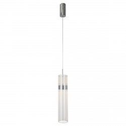 Designerska lampa wisząca w kolorze chromowym nowoczesna art deco glamour AMBIENTE LED CCT LP-1510/1P CH Light Prestige