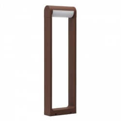 Zewnętrzna lampa ogrodowa stojąca LED słupek 60cm w modnym kolorze corten Azzardo FRAME 60 AZ6632 12W 4000K