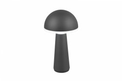 Nowoczesna Dekoracyjna Lampka Stołowa LED W Kolorze Antracyt FUNGO R57716142 RL IP54