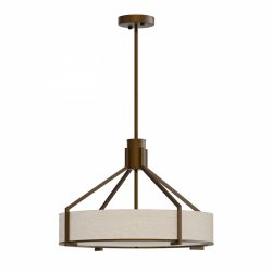 Abażurowa lampa wisząca ciemno brazowa DORETTO Chocco 50 Orlicki Design OR85648 