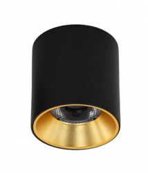 Lampa Sufitowa Tuba Spot Kolor Czarny Złoty ALTISMA CLN-6677-75-BL-GD-3K Italux