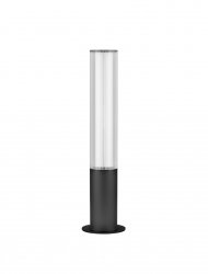Minimalistyczny słupek ogrodowy uniwersalny LED aluminiowy czarny niska tuba IP65 MONSECA LE75106 Luces Exclusivas