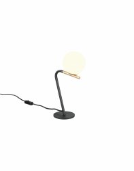 Minimalistyczna lampa stołowa nocna szklany klosz kula FLAMING 568900180 TRIO SELECT