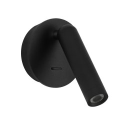 Czarny kinkiet reflektor z wyłącznikiem regulowany LED 2,5W Carda Italux WL-64834-1-BK 