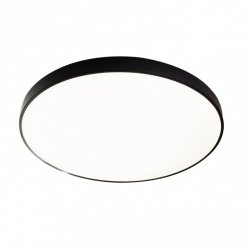 Nowoczesny Plafon Sufitowy Okrągły LED Czarny ATEIA PLF-53472-BK ITALUX