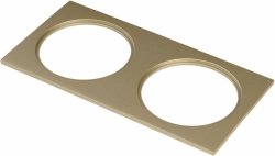 Złota prostokątna ramka do oprawy sufitowej podtynkowej wpuszczanej w sufit podwójna TERA 2S ACC AZ6338 Azzardo 