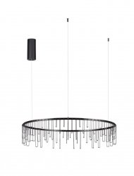 Elegancka Czarna Lampa Wisząca w Kształcie Okręgu Luces Exclusivas HUARAZ LE44451
