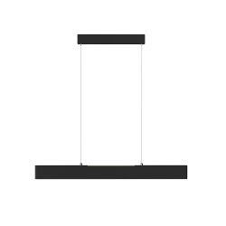Minimalistyczna nowoczesna lampa wisząca LED listwa metalowa czarna regulacja wysokości Step MAYTONI P010PL-L23B4K