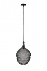 Czarna siatkowana lampa wisząca LENA M Label Living 5300142