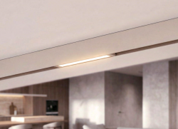 Beżowa oprawa liniowa LED do systemu szynowego magnetycznego Azzardo BETA SAGA 230V TRACK MAGNETIC 9W 3000K AZ7352