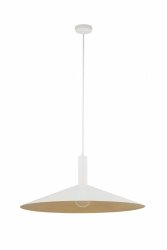 Lampa wisząca zwis pojedynczy talerz Capri M Sigma 41015 biały-złoty nad stół nad wyspę