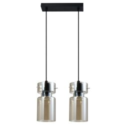 Nowoczesna elegancka szklana lampa wisząca dekoracyjna nad stół NIVIO LP-2811/2L AM Light Prestige