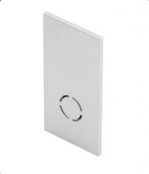 Srebrna zaślepka do szynoprzewodu magnetycznego jednofazowego natynkowego AZZARDO BETA TRACK MAGNETIC 57 230V AZ6441