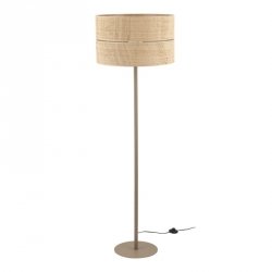 Lampa podłogowa stojąca abażurowa słomkowa beżowa minimalistyczna klasyczna boho dekoracyjna CALMA 16181 TK-LIGHTING