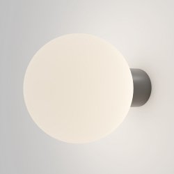Nowoczesny kinkiet lampa ścienna zewnętrzna na elewację aluminium szara z kulą Bold MAYTONI O598WL-01GR1