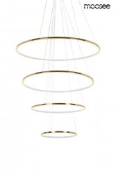 Salonowa Lampa Wisząca RING Slim M Złota MOOSEE Złote Okręgi
