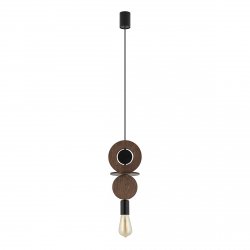 Nowoczesna Lampa Wisząca Drewniana W Stylu Boho DROPS WOOD C 11175 Nowodvorski Lighting