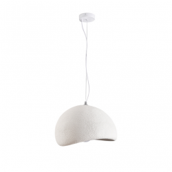 Dekoracyjna nowoczesna biała lampa wisząca designerski styl STONE DN426-400