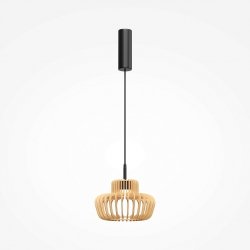 Nowoczesna lampa wisząca LED Maytoni Namiki MOD465PL-L12BK2 Drewniana jadalniana nad stół