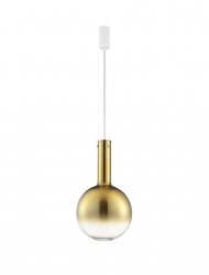 Klasyczna lampa wisząca LED złota szklana kula minimalistyczna uniwersalna możliwość ściemniania TORCENA LE45185 Luces Exclusivas