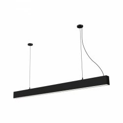 Lampa wisząca do salonu do biura Sigi V PL0130-BK Yaskr czarna LED 3000K