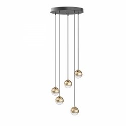 Designerska salonowa lampa wisząca Bolicina V Gold Orlicki Design OR85860 