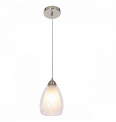 Lampa wisząca w kolorze chrom Light Prestige NIKI LP-567/1P transp szklany klosz 