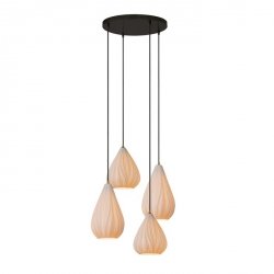 Lampa Wisząca Nowoczesna Białe Porcelanowe Klosze CINZIA 13452/04/31 LUCIDE