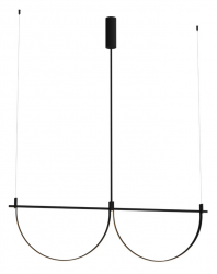 Nowoczesna Lampa Wisząca Victoria 40W Czarna Maxlight P0688