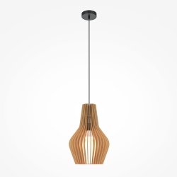Lampa wisząca designerska rustykalna brązowa nad stół do jadalni do salonu ozdobna regulacja wysokości Roots MAYTONI MOD191PL-01W1