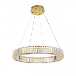 Lampa Wisząca Żyrandol LED Glamour Kryształowa Okrąg SPARK AZ5788 AZZARDO salonowy lampa jadalniana nad stół