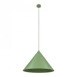 Zielona lampa wisząca stożkowy klosz do designerskich art deco wnętrz CONO XL 10888 TK-LIGHTING