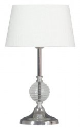 Biała Abażurowa Lampa Stołowa Nocna FERO 41-95046 Candellux