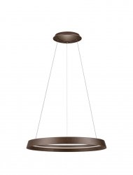 Nowoczesna lampa wisząca LED okrąg w kolorze brązowym BATALLAS LE44649 Luces Exclusivas