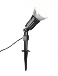 Minimalistyczny reflektorek ogrodowy uniwersalny klasyczny nowoczesny czarny regulowany CACERES IP44 R86466102 Rl