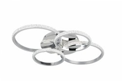 Nowoczesna Dekoracyjna Lampa Sufitowa LED Plafon W Kolorze Chrom CIRES R67364106 RL