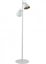 Lampa Stojąca Loftowa Biało Złota MARS 50267 SIGMA